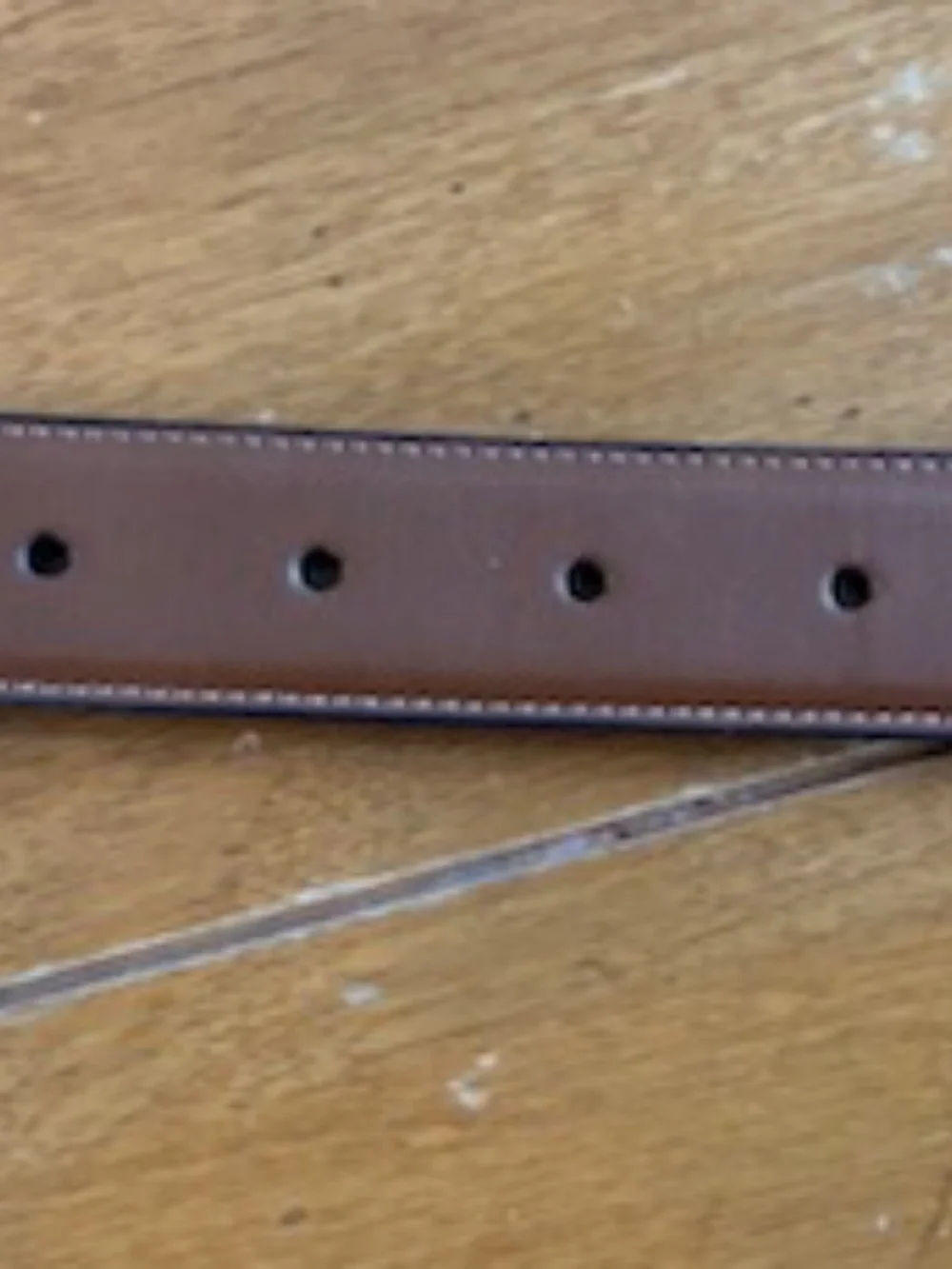 Boys Brown Leather Belt w/ Silver Buckle Fit Waist 22